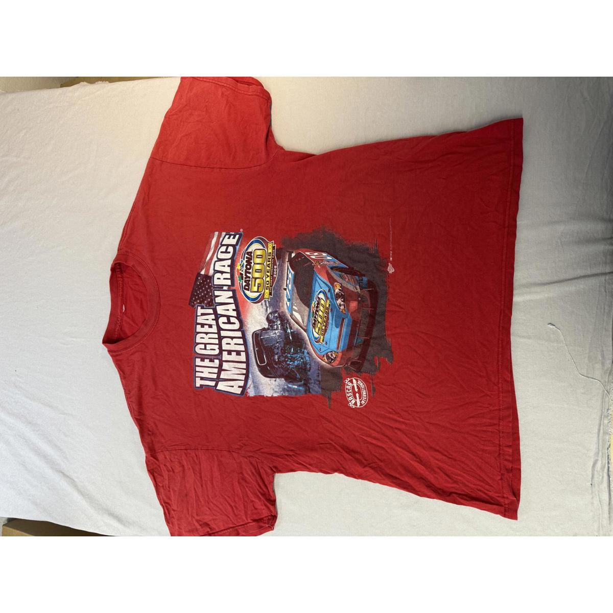 Faded Nascar Daytona 500 TShirt 2008 Great American Race Xl
